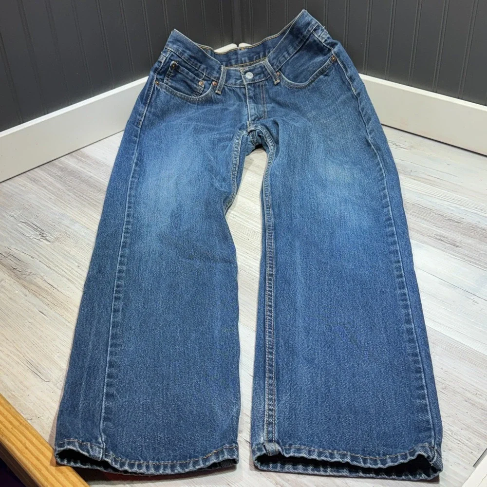 Levis 505 Jeans Mens 33x32 (Real 31x30) Blue Straight Leg Denim Work Cowboy Pant